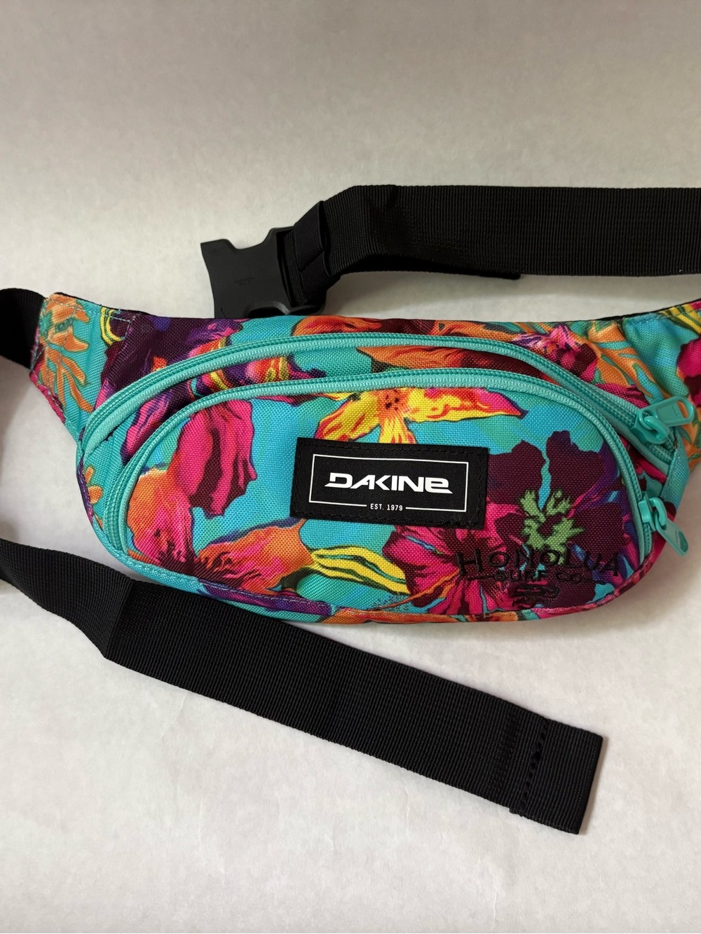 Dakine Teal Floral Crossbody/Waist Pack